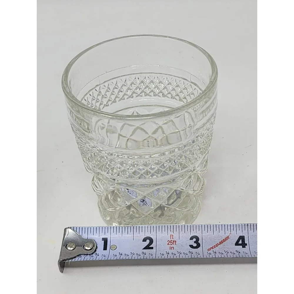 Vintage‎ Anchor Hocking Wexford Old Fashioned Tumblers & Mogan David Decanter